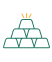 Gold biscuit icon